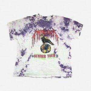 METALLICA 1994 summer tour concert tie dye unisex oversized band tshirt